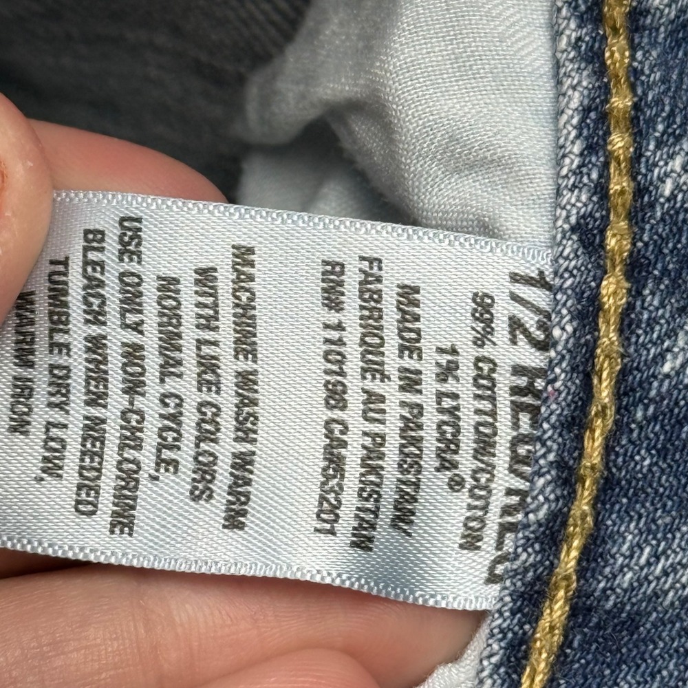 VTG Y2K Aeropostale Chelsea Skinny Bootcut Jean Light Wash Ultra Low Rise 1/2 R - Picture 8 of 13